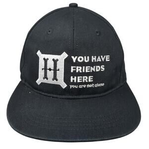 You Have Friends Here Snapback Hat Black One Size Solid Harry Potter